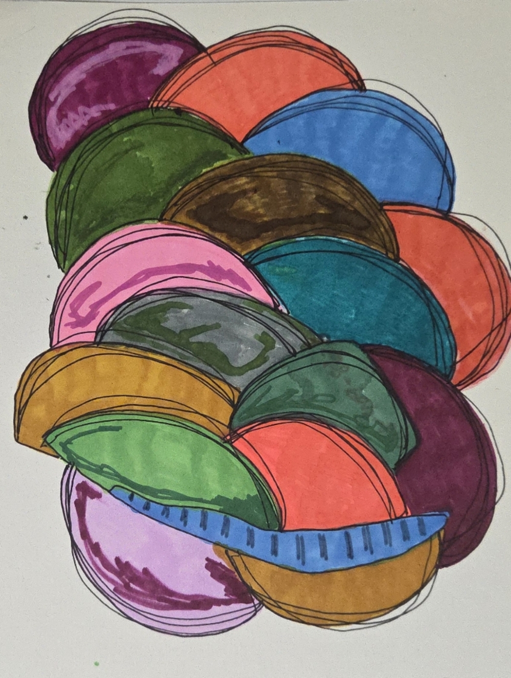 Abstract Colorful Circles - Picture 2 of 2